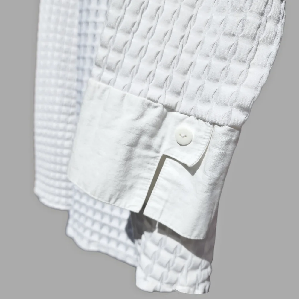 Selene Sport Vintage 90s White Zip up Blouse Size XL - Picture 3 of 8